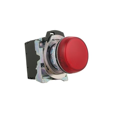 Sprecher and Schuh D7 Pilot Light 22.5 mm Complete Metal LED 240V AC Red Lens
