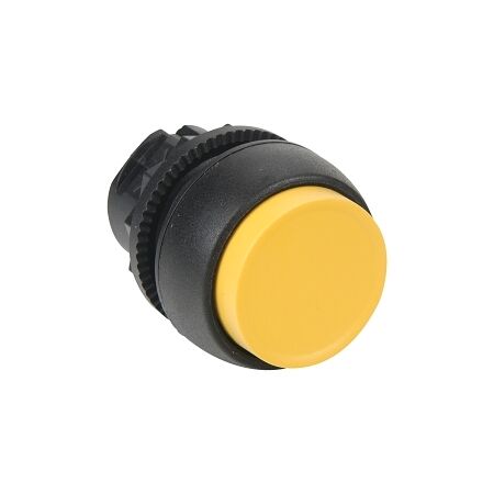 Sprecher and Schuh D7 Pushbutton 22.5 mm Head Only Plastic Momentary Extended Yellow Cap Non Ill