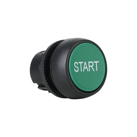 Sprecher and Schuh D7 Pushbutton 22.5 mm Head Only Plastic MOM Flush GRN Cap START Non Ill