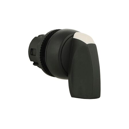 Sprecher and Schuh D7 Selector Switch 22.5mm Head Only Plastic Long Knob BLK 3 POS SR from Left