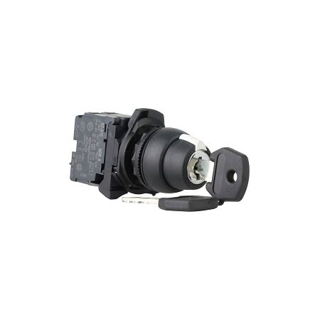 Sprecher and Schuh D7 Key Selector Sw 22.5mm Plastic 3 Pos Key Rem Left Key Code 3825 2 NO Contacts