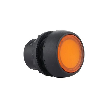 Sprecher and Schuh D7 Pushbutton 22.5 mm Head Only Plastic MOM Flush Amber Lens Cap Illuminated