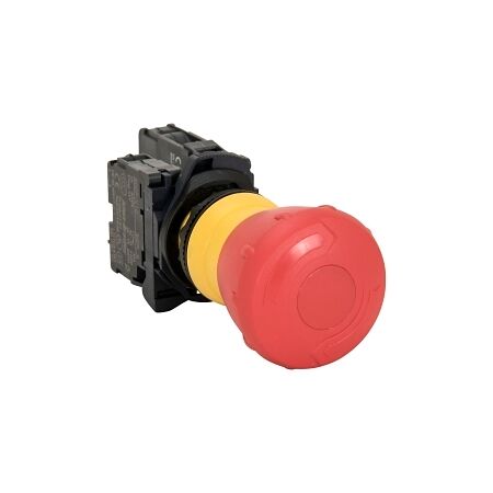 Sprecher and Schuh D7 E Stop 22.5mm Complete Plastic 2 POS 40mm Operator MOM Twist to Release RD 1NC