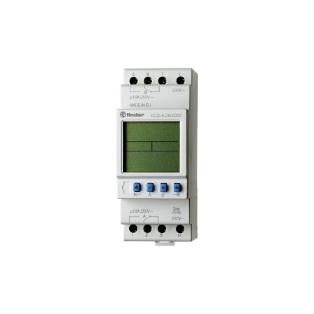 Finder 12 Series Digital Time Switch 2 Changeover 30MEM 24V AC DC Control