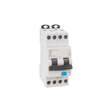 NHP DIN-T Miniature Circuit Breaker 2 IN 1 6kA 4Pole 6A 36mm Width
