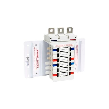 NHP POWERMAX GB Isolation Busbar Chassis DIN-T 250A 12 Way 3Pole Bottom Feed