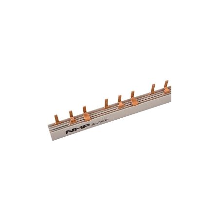 NHP DIN-T Miniature Circuit Breaker Busbar Comb 56 Way 4Pole Pin Type 80A End Feed 130A Centre Feed