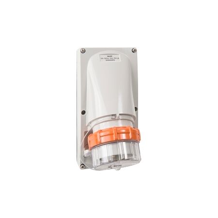 NHP ISO Appliance Inlet, 4 Round Pins 50A 500V AC, without Base, Grey