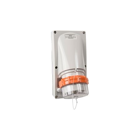 NHP ISO Appliance Inlet, 5 Round Pins 50A 500V AC, w/o Base, Grey