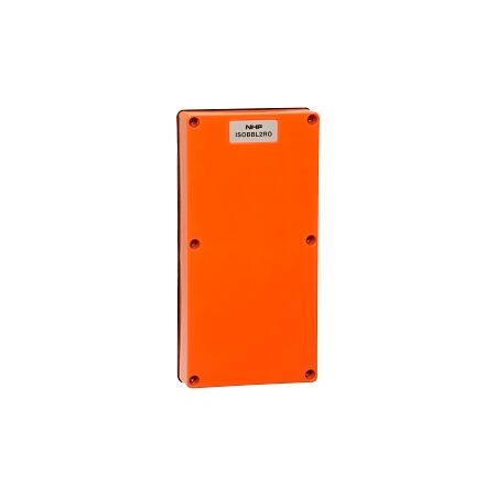 NHP ISO Cover - Blank, 2 Gang - 28mm depth, Resistant Orange