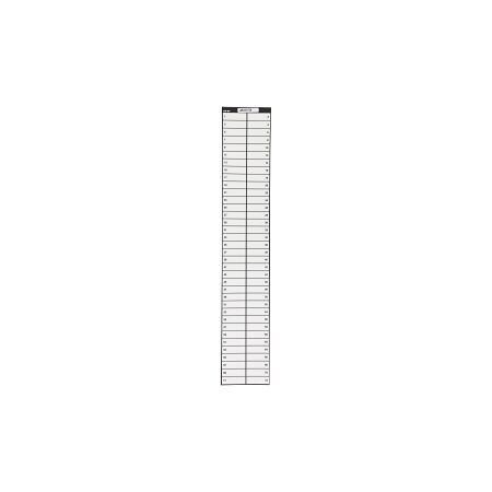 NHP Concept Panelboard Accessory Label Escutcheon Legend 1 to 72 suits DINT