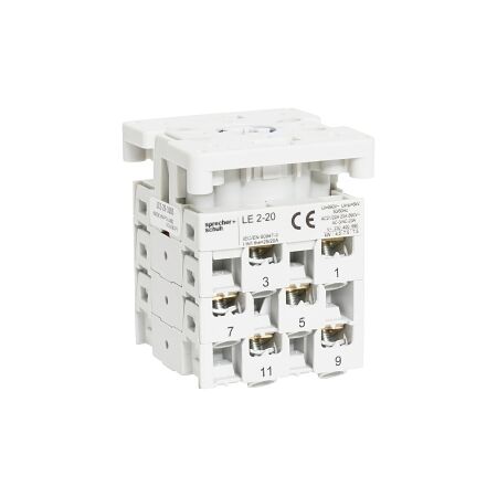 Sprecher and Schuh L2 Cam Switch Switch Body 3 Pole Changeover with Off 20A Panel Mount