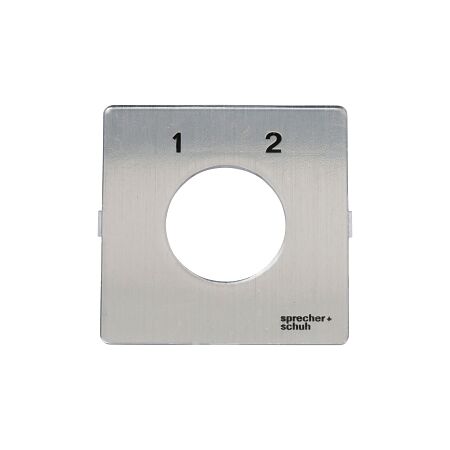 Sprecher and Schuh L2 Cam Switch Ll2A4 Legend Plate 48 x 48mm 1 2