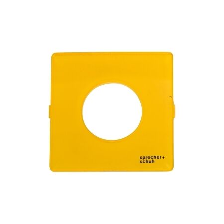 Sprecher and Schuh L2 Cam Switch Ll2I4 Legend Plate 48 x 48mm Yellow Blank