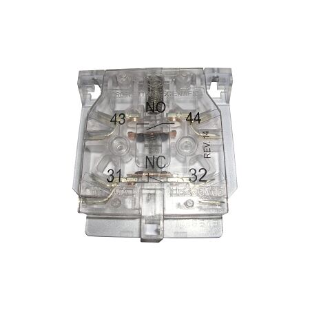 Microelettrica Contactor Auxiliary Contact with 1NO  and 1NC Contact Left Hand Mount for LTHS125