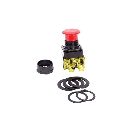Allen-Bradley 800H Pushbutton 30.5mm COMP PLT FS STD MR HD PPTTR 1NCLB Self Monitoring Red
