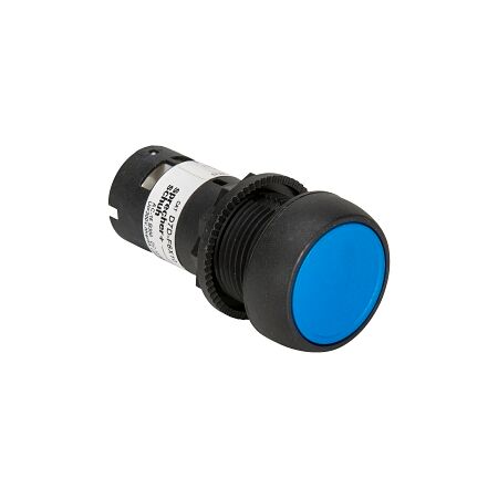 Sprecher and Schuh D7 Pushbutton 22.5mm Monolithic Flush 1 NO Blue