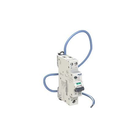 NHP DIN-T Residual Current Breaker RCBO 6kA 1 Pole and Switched Neutral 16A B Curve 30mA Type A