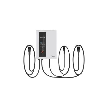 Delta DC Wallbox EV Charger 50kW CCS2 and CCS2 and Type 2