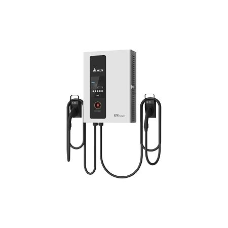 Delta DC Wallbox EV Charger 50kW CCS2 and CHAdeMO 7m