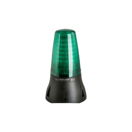 Moflash LEDA125 Sounder 48 LEDS Steady/ Flash Mode 2 x IP65 230VAC Wall/ Surface Mnt Green