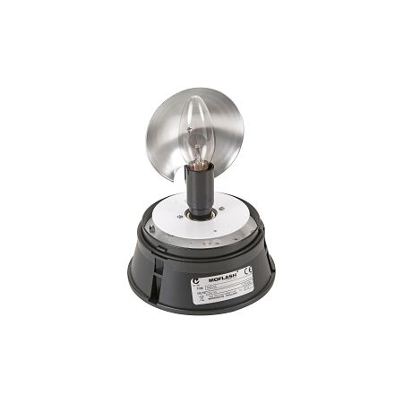 Moflash Beacon Rotating E14 x 60W 230V AC IP65 Wall or Surface Mount Lens Green