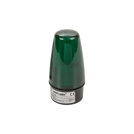 Moflash Xenon Beacons Edison Screw Cap 2 Joules Flash Mode IP65 10 to 72V AC DC W/S Mount Lens Green