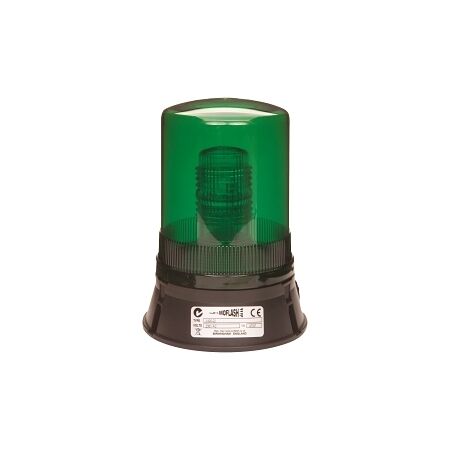 Moflash Xenon Beacons 24 Joules Flashing Mode IP65 115V AC Wall or Surface Mount Lens Green
