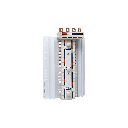 NHP POWERMAX DIN-T NC Busbar Chassis 250A 24 Way 4Pole Top Feed RNWNBN