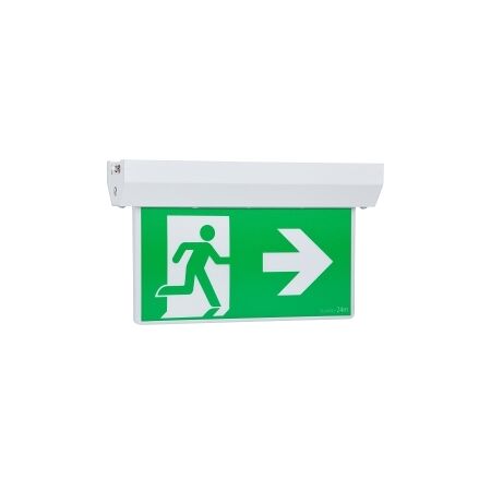 Stanilite Single Point Signature Exit Lighting LED Edgelit Surface Mount DALI