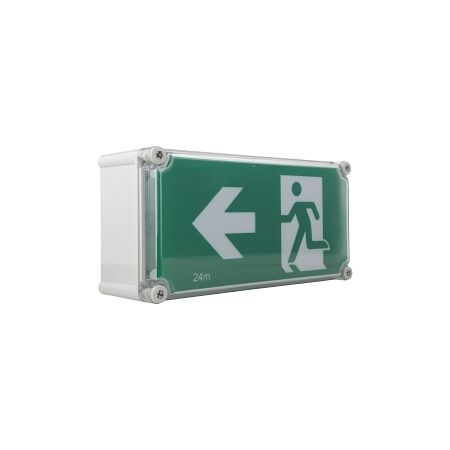 Stanilite Single Point Platinum Exit Lighting LED Weather Proof Remote Body Only Left