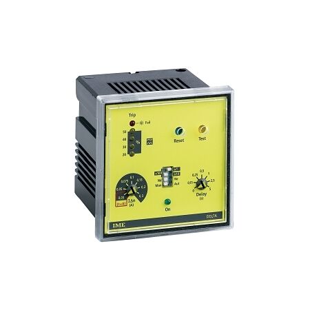 IME Earth Leakage Relay Panel Mount 72 x 72mm 2 Changeover Contacts 20 to 150V DC