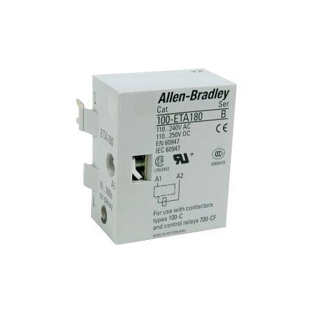 Allen-Bradley 100E Coil Timer Module 110 to 240VAC Star Delta 1 to 30s