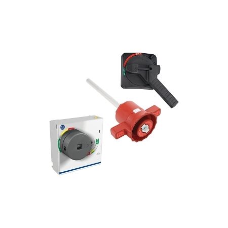 Allen-Bradley 140G Rotary Variable Depth Operator with Handle 320mm Red Yellow