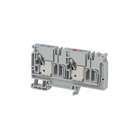 Allen-Bradley 1492-P Push-in Power Distribution Terminal 10mm 1 Red 1 Blue CON Entries Feed In Grey