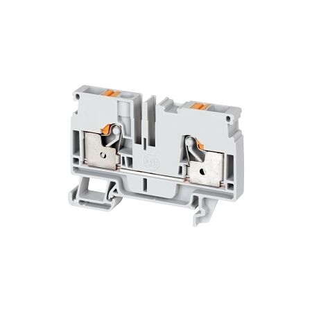 Allen-Bradley 1492-P Push-in Terminal 6mm 1 Level 2 Conductor Entries Grey