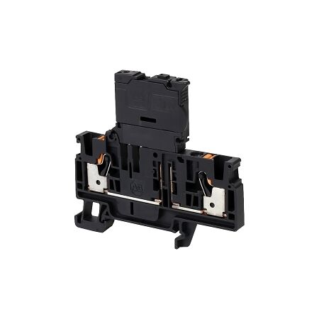 Allen-Bradley 1492-P Push-in Fuse Terminal 4mm 1 Level 2 Conductor Entries LED 250V Indicator Black