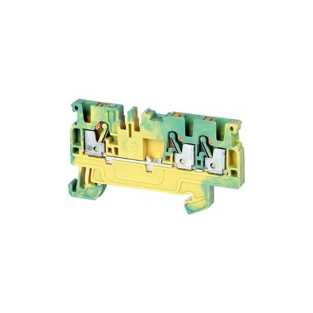Allen-Bradley 1492-P Push-in Earth Terminal 2.5mm 1 Level 3 Conductor Entries Green Yellow