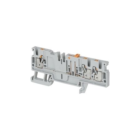 Allen-Bradley 1492-P Push-in Disconnect Terminal 2.5mm 1 Level 3 Conductor Entries Knife Lever Grey