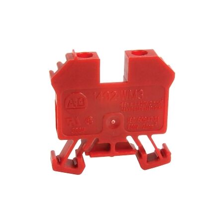 Allen-Bradley 1492-W Screw Connection Mini Terminal 2.5mm 1 Level 2 Conductor Entries Red
