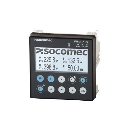 Socomec DIRIS A-40 Quick Connect Multifunction Meter RS485 3I 2O
