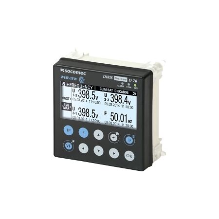 Socomec Digiware D-70 BLE Monitoring Gateway with Display RS485 Ethernet and Bluetooth