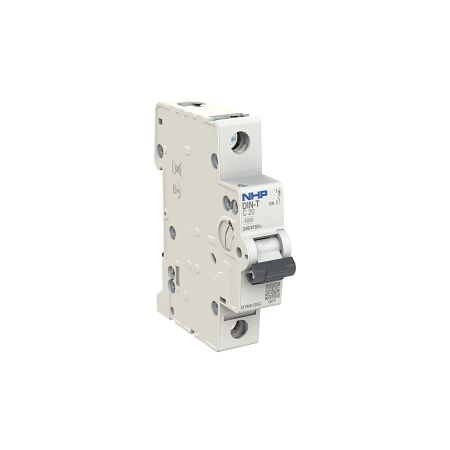 NHP DIN-T Miniature Circuit Breaker MCB 10kA 1 Pole 2A C Curve