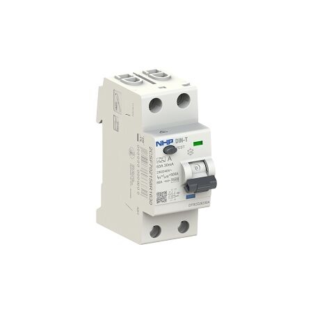NHP DIN-T Residual Current Device RCCB 1 Pole and Switched Neutral 63A 100mA Type S