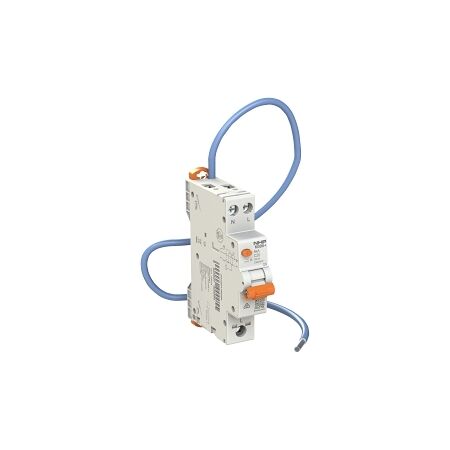 NHP MOD6+ RCBO 6kA 1 Pole and Switched N 10A C Curve 10mA Type A (Pigtail)