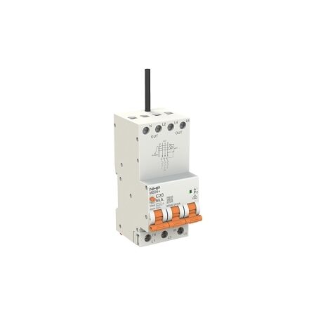 NHP MOD6+ RCBO 6kA 3 Pole and N 40A C Curve 30mA Type A (Longbody)