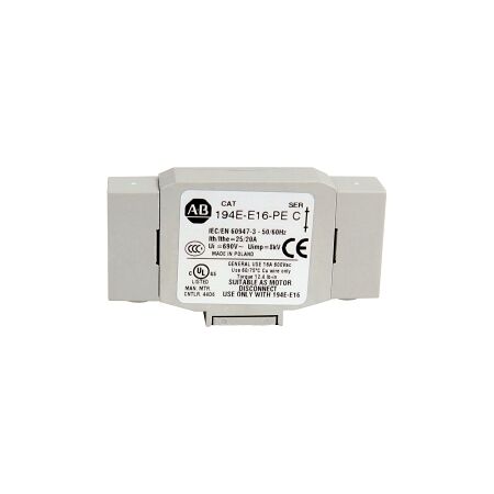 Allen-Bradley 194E Earth Terminal for 194EE Front/Door mount 16A