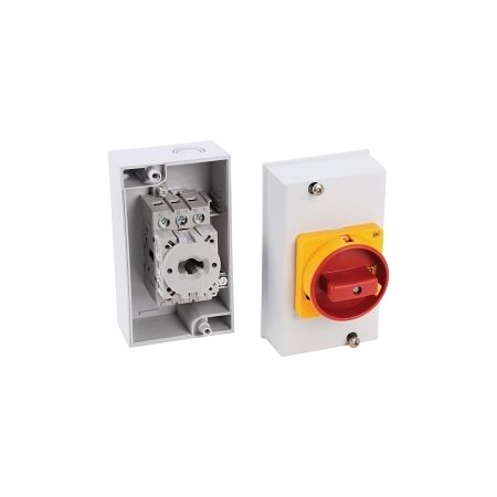 Allen-Bradley 194E Enclosed Disconnect Switch IP 65 Plastic, Type N Actuator Red/Yellow, 3 Pole 16A