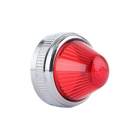 Austrol N100 Pilot Light Lens Push to Test Red Polycarbonate Beehive Style