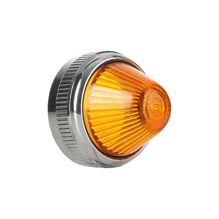 Austrol N100 Pilot Light Lens Push to Test Amber Polycarbonate Beehive Style